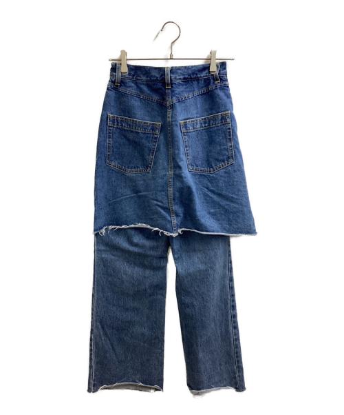 MAISON SPECIAL（メゾンスペシャル）MAISON SPECIAL (メゾンスペシャル) Layered Wrap Denim Pants / 21231465102 インディゴ サイズ:36の古着・服飾アイテム