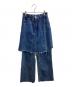 MAISON SPECIAL（メゾンスペシャル）の古着「Layered Wrap Denim Pants / 21231465102」｜インディゴ