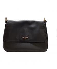 Kate Spade（ケイトスペード）の古着「ハドソン ミディアム コンバーチブル フラップ ショルダーバッグ　/　K6577」｜ブラック