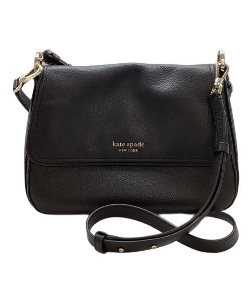 Kate Spade（ケイトスペード）Kate Spade (ケイトスペード) ハドソン ミディアム コンバーチブル フラップ ショルダーバッグ　/　K6577 ブラックの古着・服飾アイテム