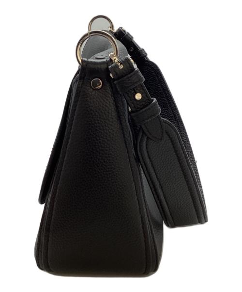 Kate Spade（ケイトスペード）Kate Spade (ケイトスペード) ハドソン ミディアム コンバーチブル フラップ ショルダーバッグ　/　K6577 ブラックの古着・服飾アイテム