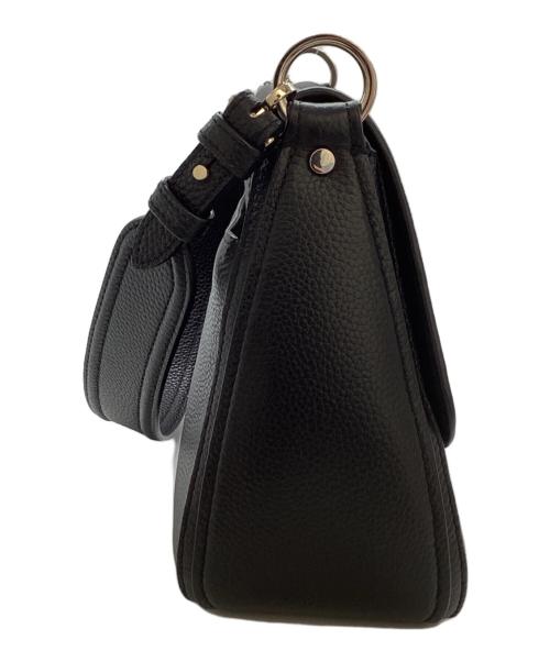 Kate Spade（ケイトスペード）Kate Spade (ケイトスペード) ハドソン ミディアム コンバーチブル フラップ ショルダーバッグ　/　K6577 ブラックの古着・服飾アイテム
