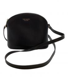 Kate Spade（ケイトスペード）の古着「シルビアミディアムドームクロスボディバッグ　/　PXRUA270」｜ブラック