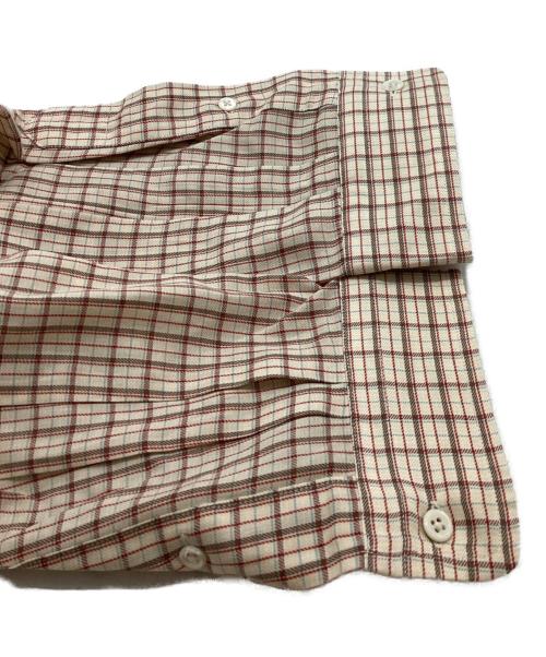 POLO RALPH LAUREN（ポロ・ラルフローレン）POLO RALPH LAUREN (ポロ・ラルフローレン) チェックシャツ / フラップポケット ベージュ サイズ:Lの古着・服飾アイテム