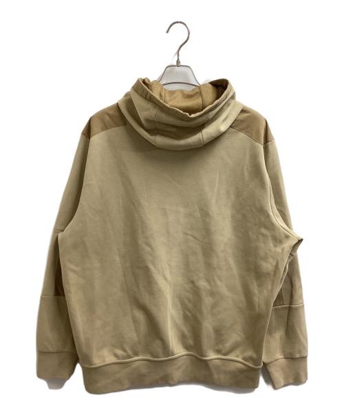 POLO RALPH LAUREN（ポロ・ラルフローレン）POLO RALPH LAUREN (ポロ・ラルフローレン) 異素材切替ジップパーカー ベージュ サイズ:XLの古着・服飾アイテム