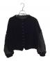nest Robe（ネストローブ）の古着「コットンベルベットリネンジャケット / 01183-1008-1」｜ブラック