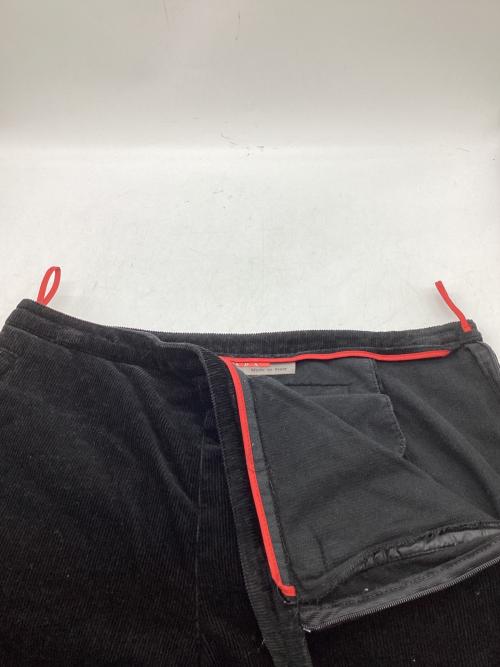 PRADA SPORTS（プラダスポーツ）PRADA SPORTS (プラダスポーツ) 裾ジップコーデュロイパンツ ブラック サイズ:42の古着・服飾アイテム