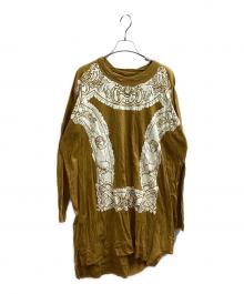 Vivienne Westwood RED LABEL（ヴィヴィアンウエストウッドレッドレーベル）の古着「サティア柄長袖ワンピース」｜ベージュ