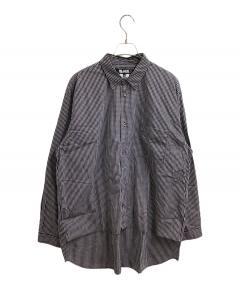 ブラックコムデギャルソン クレイジーパターン ギンガムチェックシャツ　xs 中古・古着通販】BLACK COMME des GARCONS (ブラック コムデギャルソン