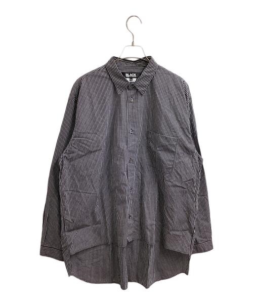 BLACK COMME des GARCONS（ブラックコムデギャルソン）BLACK COMME des GARCONS (ブラックコムデギャルソン) チェックシャツ ブラック サイズ:Lの古着・服飾アイテム