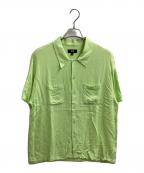 stussyステューシー）の古着「CONTRAST PICK STITCHED SHIRT / 1110235」｜イエロー