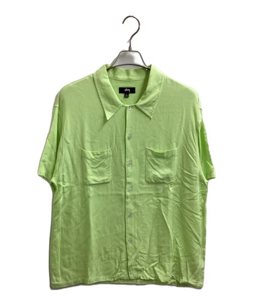 stussy（ステューシー）stussy (ステューシー) CONTRAST PICK STITCHED SHIRT / 1110235 イエロー サイズ:L 未使用品の古着・服飾アイテム