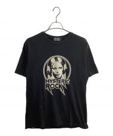 Hysteric Glamour（ヒステリックグラマー）の古着「”HYSTERY ROCK"TEE」｜ブラック