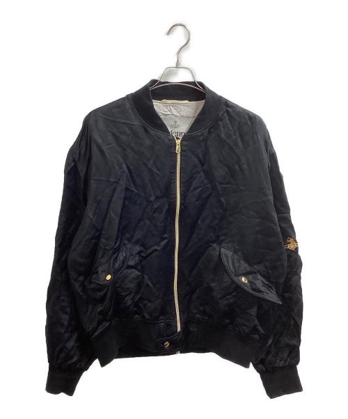 Vivienne Westwood（ヴィヴィアンウエストウッド）Vivienne Westwood (ヴィヴィアンウエストウッド) BERNARDO BOMBER JACKET　/　12-10-422012 ブラック サイズ:Mの古着・服飾アイテム