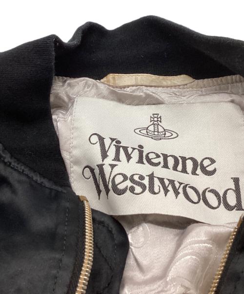 Vivienne Westwood（ヴィヴィアンウエストウッド）Vivienne Westwood (ヴィヴィアンウエストウッド) BERNARDO BOMBER JACKET　/　12-10-422012 ブラック サイズ:Mの古着・服飾アイテム
