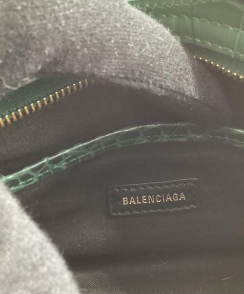 BALENCIAGA（バレンシアガ）BALENCIAGA (バレンシアガ) クラシックナノシティ クロコ型ショルダーバック 505982 グリーンの古着・服飾アイテム