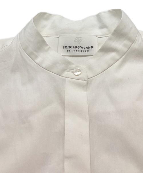 TOMORROW LAND（トゥモローランド）TOMORROW LAND (トゥモローランド) コンパクトブロード シフォンボウタイブラウス ホワイト サイズ:38の古着・服飾アイテム