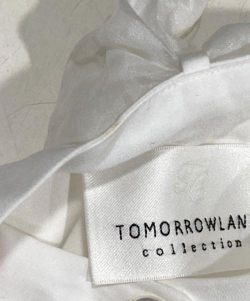 TOMORROW LAND（トゥモローランド）TOMORROW LAND (トゥモローランド) コンパクトブロード シフォンボウタイブラウス ホワイト サイズ:38の古着・服飾アイテム