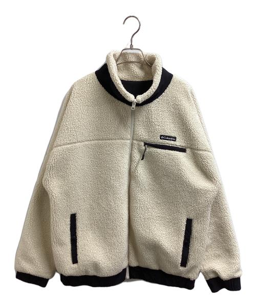 Columbia（コロンビア）Columbia (コロンビア) リバーシブルボアジャケット ベージュ×ブラック サイズ:Lの古着・服飾アイテム
