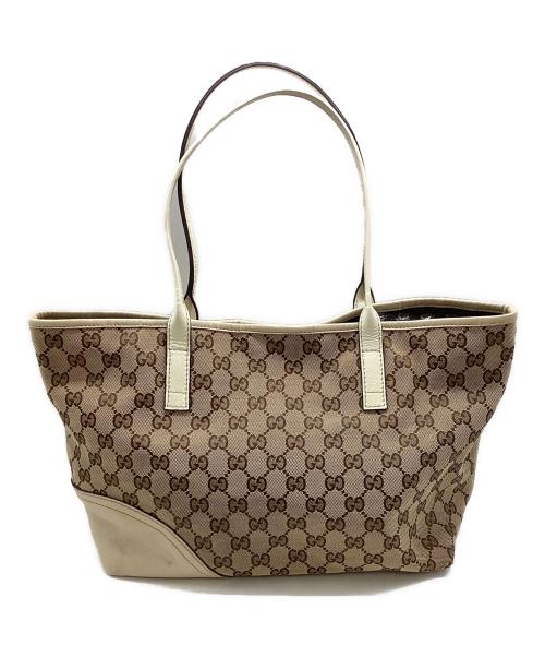 GUCCI（グッチ）GUCCI (グッチ) GG キャンバストートバック / 169946 ベージュの古着・服飾アイテム