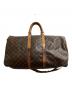 LOUIS VUITTON（ルイ ヴィトン）の古着「モノグラムボストンバッグ / キーポル・バンドリエール55 / Keepall Bandoulière 55 / M41414 / VI0960」｜ブラウン