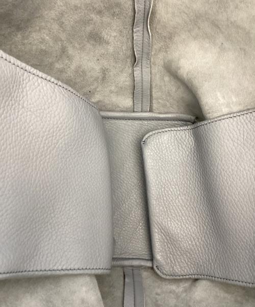 HIROFU（ヒロフ）HIROFU (ヒロフ) レザートートバッグ ブルーの古着・服飾アイテム
