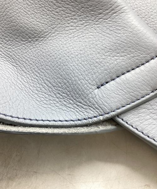HIROFU（ヒロフ）HIROFU (ヒロフ) レザートートバッグ ブルーの古着・服飾アイテム