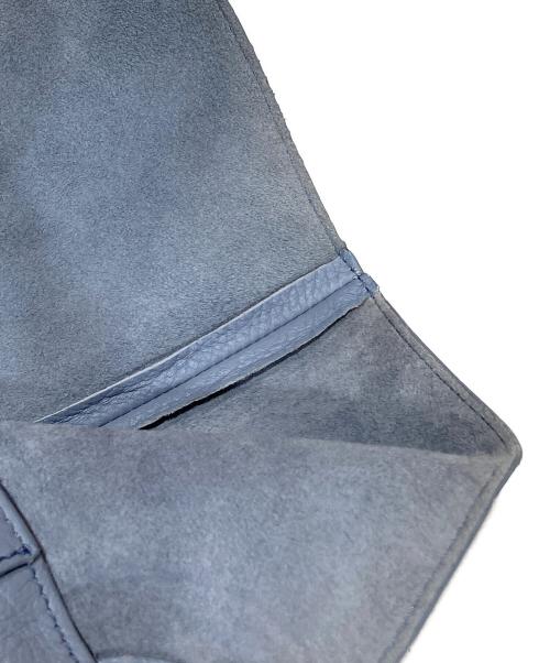 HIROFU（ヒロフ）HIROFU (ヒロフ) レザートートバッグ ブルーの古着・服飾アイテム