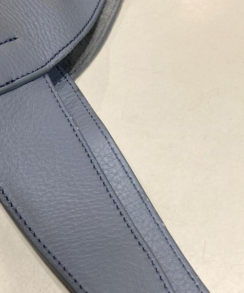 HIROFU（ヒロフ）HIROFU (ヒロフ) レザートートバッグ ブルーの古着・服飾アイテム
