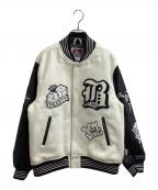 BEN DAVISベンデイビス）の古着「BD STADIUM JACKET / T-23780014」｜ホワイト