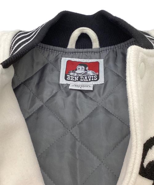 BEN DAVIS（ベンデイビス）BEN DAVIS (ベンデイビス) BD STADIUM JACKET / T-23780014 ホワイト サイズ:Lの古着・服飾アイテム