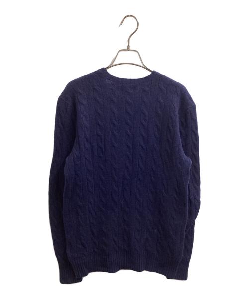 POLO RALPH LAUREN（ポロ・ラルフローレン）POLO RALPH LAUREN (ポロ・ラルフローレン) ケーブルニット ネイビー サイズ:Sの古着・服飾アイテム