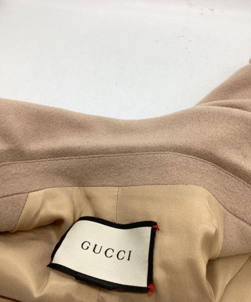 GUCCI（グッチ）GUCCI (グッチ) ウール メルトンチェスターコート ベージュ サイズ:38の古着・服飾アイテム
