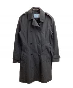 中古・古着通販】PRADA (プラダ) ナイロンコート ブラック サイズ:44
