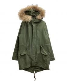 FRED PERRY（フレッドペリー）の古着「ライナー付フィッシュテールモッズコート / f2516」｜オリーブ