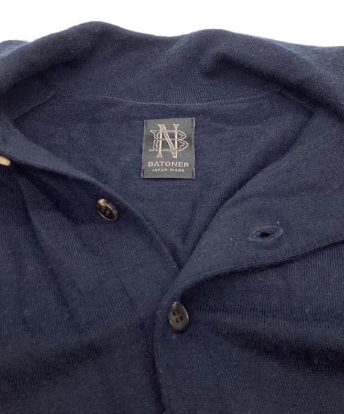BATONER（バトナ―）BATONER (バトナ―) Essential SUPERIOR HIGH GAUGE MERINO POLO ネイビー サイズ:00の古着・服飾アイテム