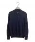 BATONER（バトナ―）の古着「Essential SUPERIOR HIGH GAUGE MERINO POLO」｜ネイビー