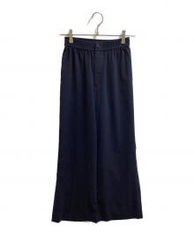 HYKE（ハイク）の古着「STRETCH WIDE LEG PANTS / 222-13190」｜ネイビー