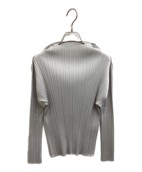 PLEATS PLEASE（プリーツプリーズ）PLEATS PLEASE (プリーツプリーズ) BASICS ハイネックカットソー / PP05JK104 グレー サイズ:3の古着・服飾アイテム