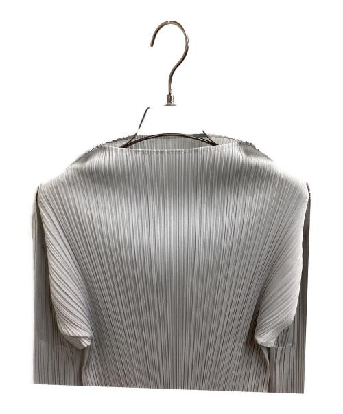 PLEATS PLEASE（プリーツプリーズ）PLEATS PLEASE (プリーツプリーズ) BASICS ハイネックカットソー / PP05JK104 グレー サイズ:3の古着・服飾アイテム