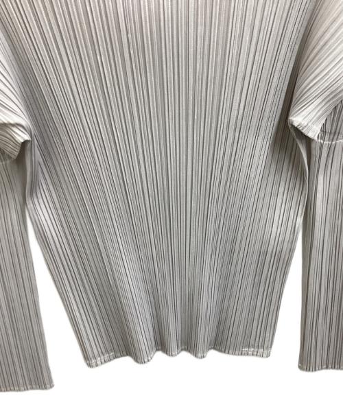 PLEATS PLEASE（プリーツプリーズ）PLEATS PLEASE (プリーツプリーズ) BASICS ハイネックカットソー / PP05JK104 グレー サイズ:3の古着・服飾アイテム