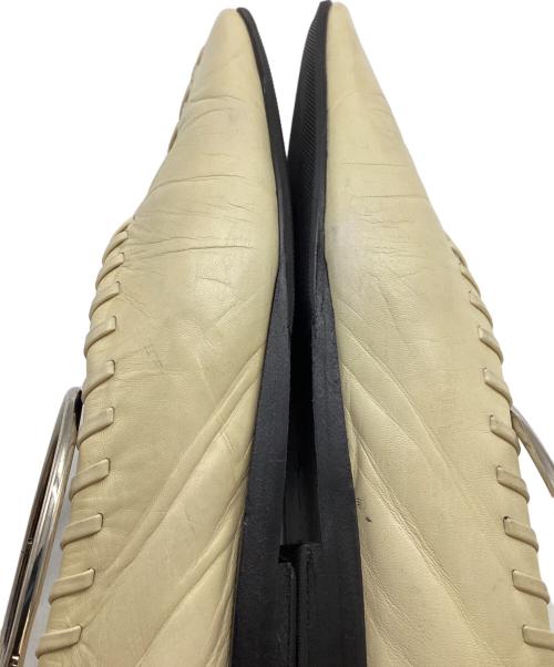 JIL SANDER（ジルサンダー）JIL SANDER (ジルサンダー) メタルアンクレット フラットシューズ / JS30217A アイボリー サイズ:35の古着・服飾アイテム