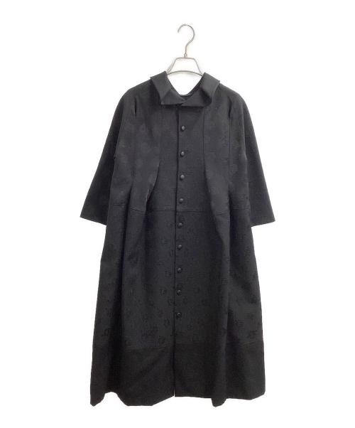 tricot COMME des GARCONS（トリココムデギャルソン）tricot COMME des GARCONS (トリココムデギャルソン) 丸襟ジャガードワンピース / TR-O005 / AD2016 ブラック サイズ:Mの古着・服飾アイテム