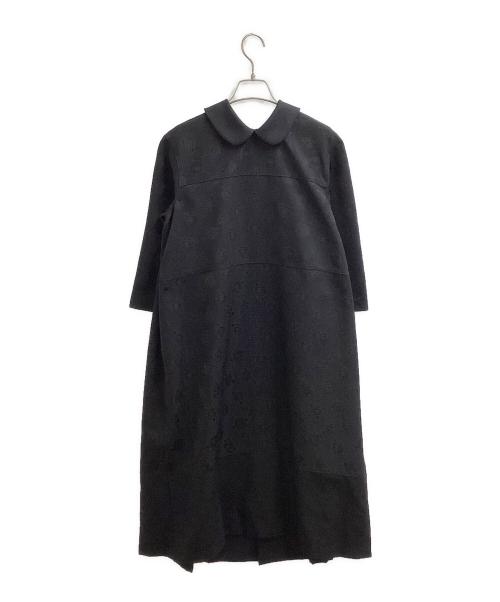 tricot COMME des GARCONS（トリココムデギャルソン）tricot COMME des GARCONS (トリココムデギャルソン) 丸襟ジャガードワンピース / TR-O005 / AD2016 ブラック サイズ:Mの古着・服飾アイテム