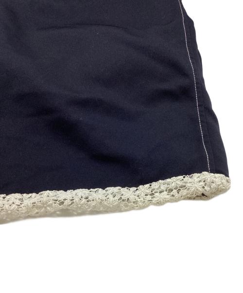 tricot COMME des GARCONS（トリココムデギャルソン）tricot COMME des GARCONS (トリココムデギャルソン) ボンディング カットワークレーススカート / TG-S006 ネイビー サイズ:Sの古着・服飾アイテム