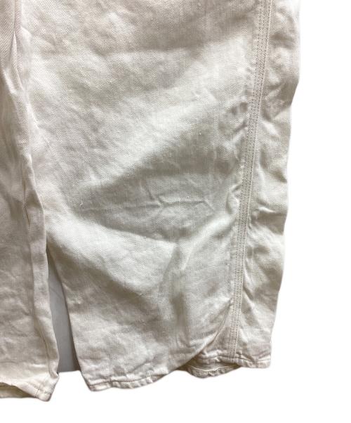 nest Robe（ネストローブ）nest Robe (ネストローブ) リネンオーバーオール ホワイト サイズ:2の古着・服飾アイテム