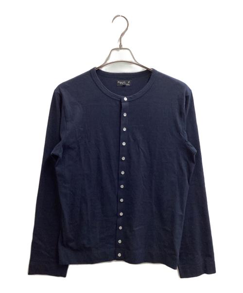 agnes b homme（アニエスベーオム）agnes b homme (アニエスベーオム) ノーカラーカーディガン / ET84J000 ネイビー サイズ:イの古着・服飾アイテム