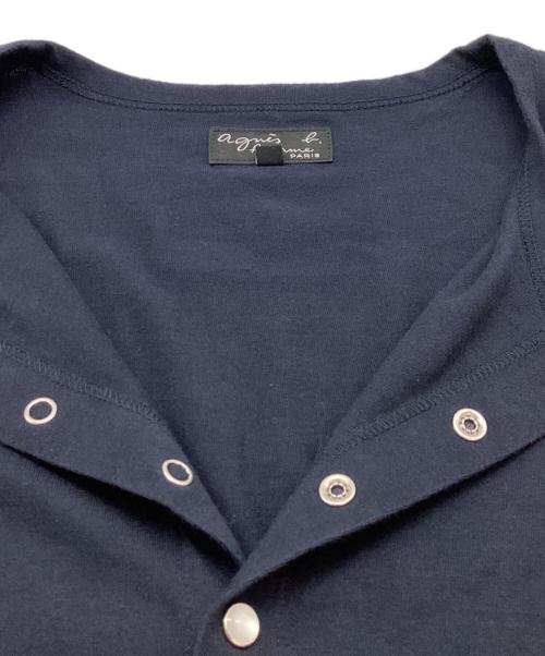 agnes b homme（アニエスベーオム）agnes b homme (アニエスベーオム) ノーカラーカーディガン / ET84J000 ネイビー サイズ:イの古着・服飾アイテム