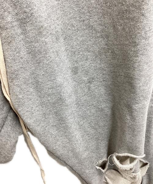 JUN/NAKAYAMA（ジュン ナカヤマ）JUN/NAKAYAMA (ジュン ナカヤマ) distressed pant / ダメージスウェットパンツ グレー サイズ:L/XLの古着・服飾アイテム