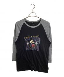 Saint Laurent Paris（サンローランパリ）の古着「Mickey Mouse T-Shirt」｜ブラック